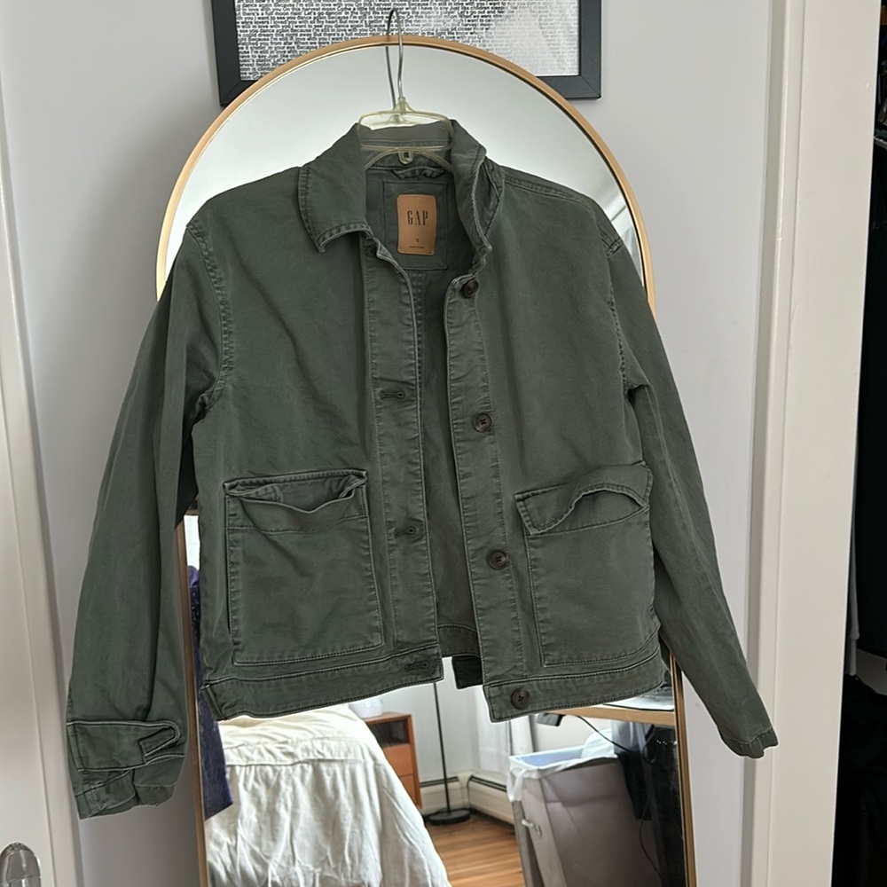 Green cargo jacket